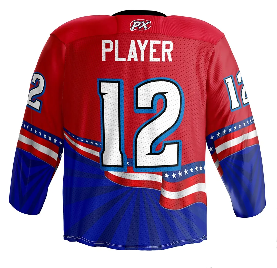 Ice Hockey Shirts Any Logo Sublimation Golden Custom Hockey Jersey