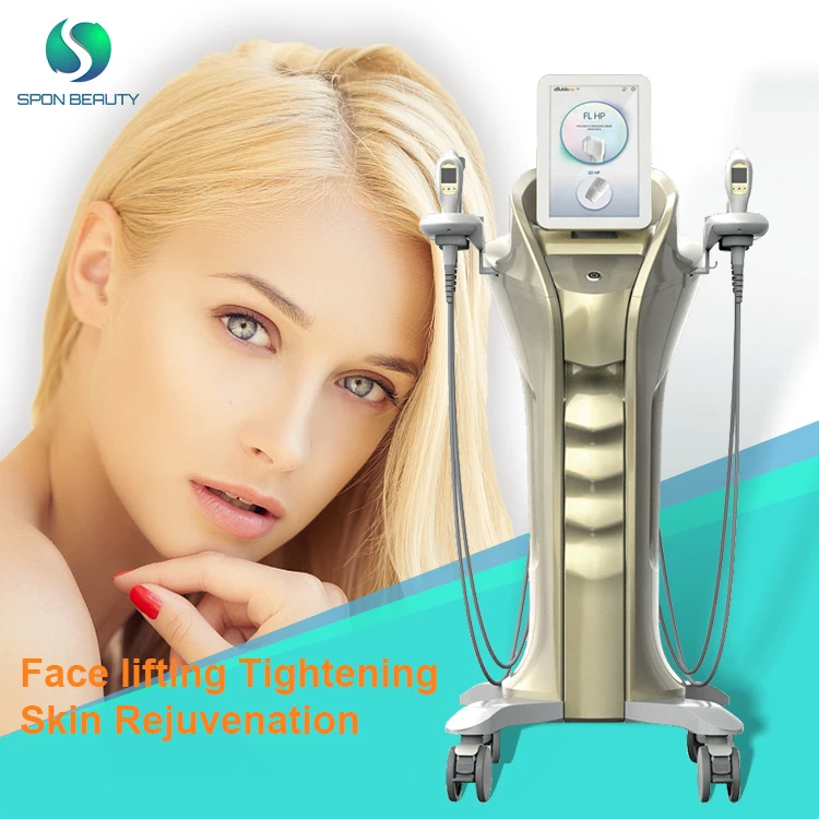 Newest 10 tips 4 handles skin lifting rejenvention tightening  new Doublos gold hifu machine korea with Vmax RF MFU HIFU