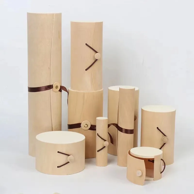 Customize Bark Box Wooden Tea Packing Box Wood Craft Gift Box