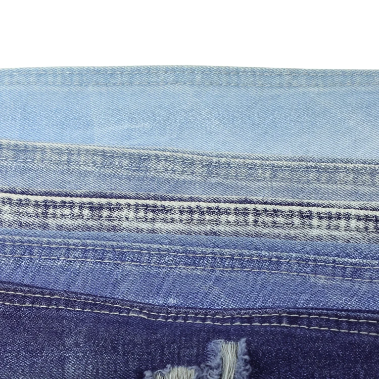 909 New Knitted Denim Fabric Suppliers Colored Slub Denim Fabric Japanese Denim Fabric