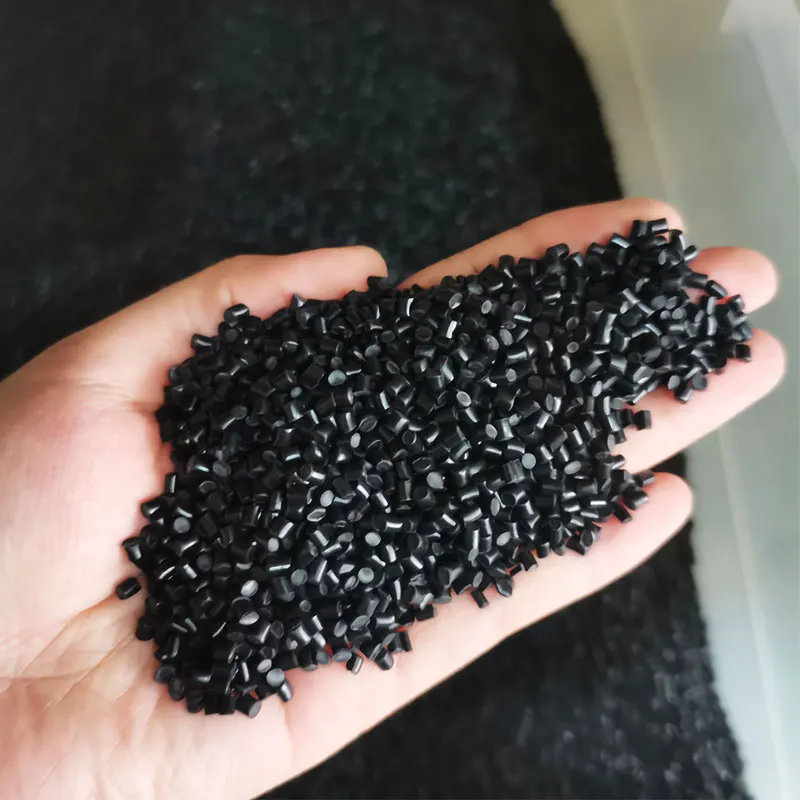 Чистый черный полиэтилен высокой плотности HDPE гранулы PE100 PE80 для