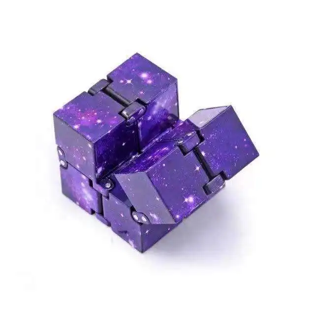 New Anxiety Relief Decompression Toy 3D Magic Magnetic Infinity Cube Fidget Toy Folding Magic Cube For Kids Game Puzzle Cube