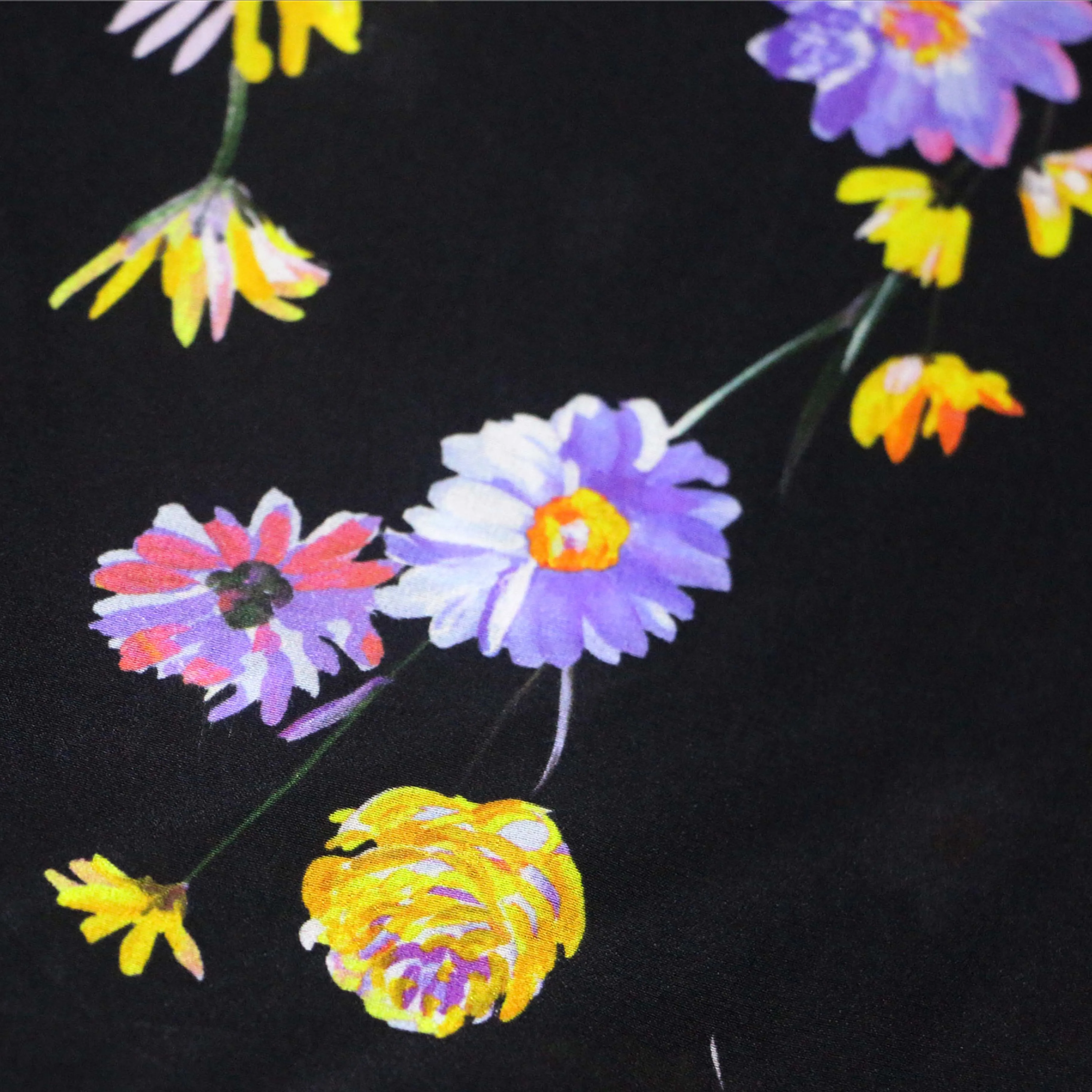 WI-A08 composite material 85gsm fabric flowers roll in chiffon for dress