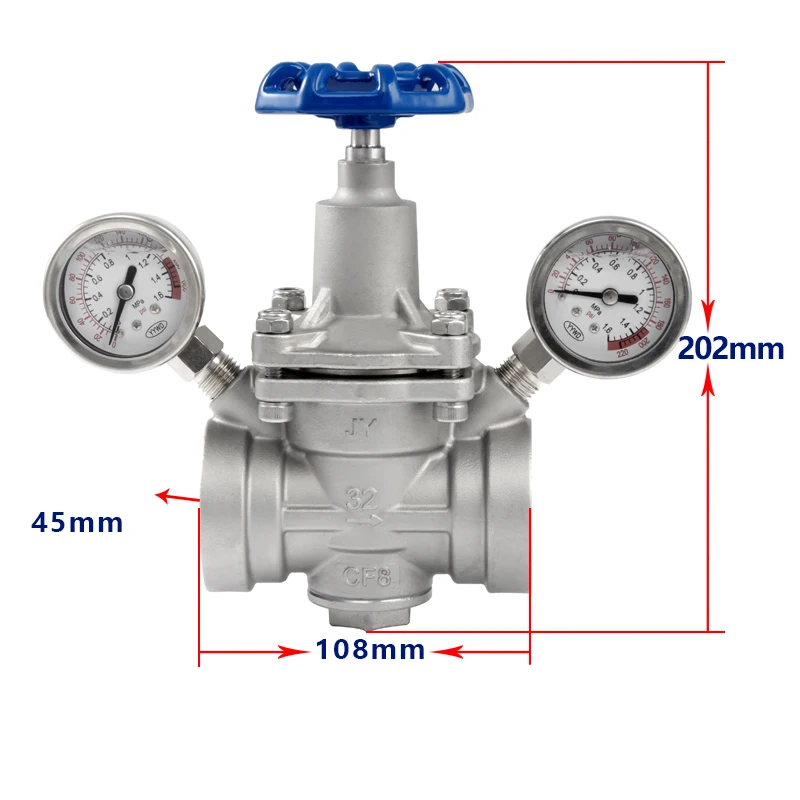TKFM design of stainless steel 304 regulator pressure vacuum relief valves for water air oxygen