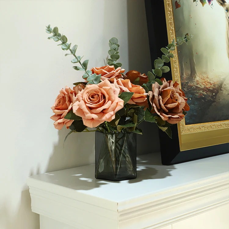 China USA CA warehouse 10oz Frosted Clear Sublimation Blanks Small Tealight Glass Candle crystal vase With Wooden Lid