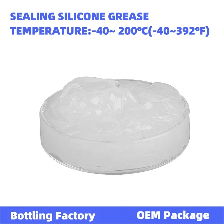 Waterproof food grade silicone grease o ring translucent lubricant pack grease 10g