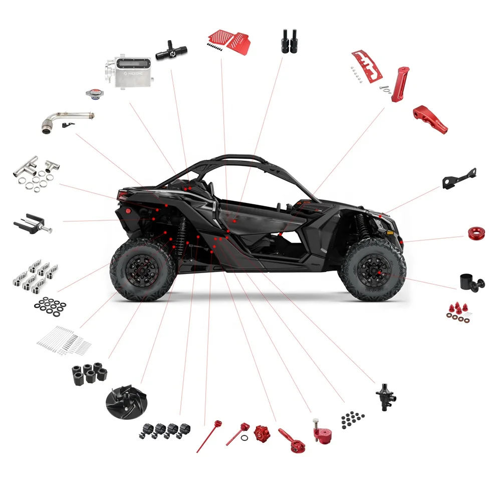 NiceCNC UTV Parts Accessories Windshield Net Clutch Belt Drive Bracket for Can-Am Maverick X3