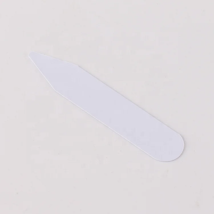 
Custom PVC PET Plastic Shirt White Collar Support Bone For Shirt 