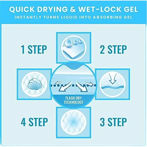 Dog diapers 100 pieces per pack 45*35 size thickened 6 layers per pack weight 1.4 kg polymer / dog cat