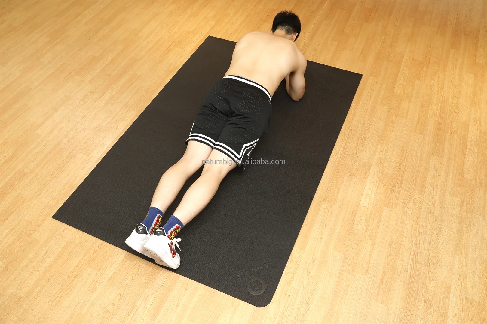 Large High Density Non Toxic Folding Equipment Floor Protect Bike Training treadmill Mat PVC Yoga for fitness Gym Sport Pilates