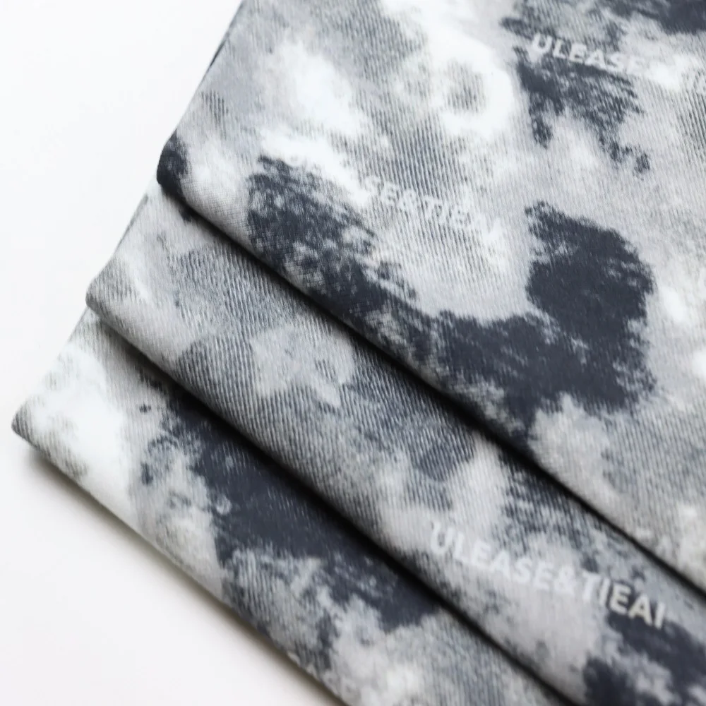 Durable Digital Printing Twill 180gsm 95% Cotton 5% Spandex Jersey Knit Fabric For T shirt