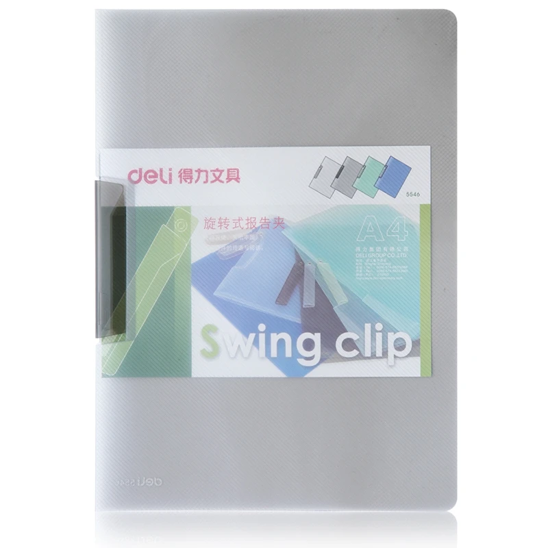 Report Covers for A4 and Letter Size Paper Plastic Folders with Swing Clip Presentation Binder for School Business