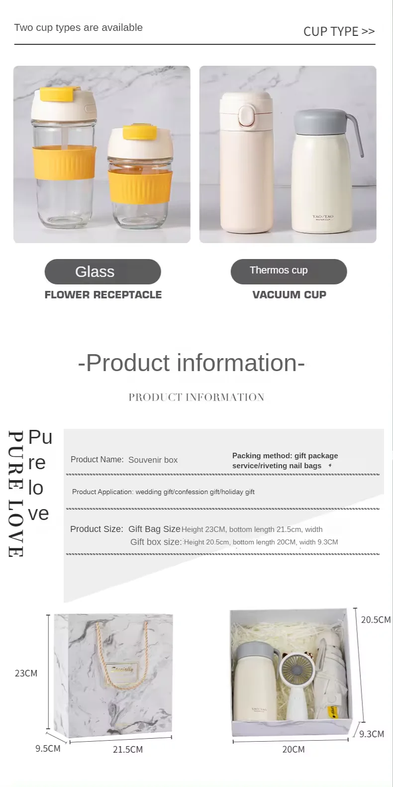 Wholesale Luxury Christmas gift set Wedding Souvenir Bridesmaid Couple Gift Mug Item Box Bag Set For Wedding women