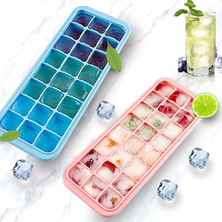 Летние Красочные 24 креативных лотка для льда с крышкой