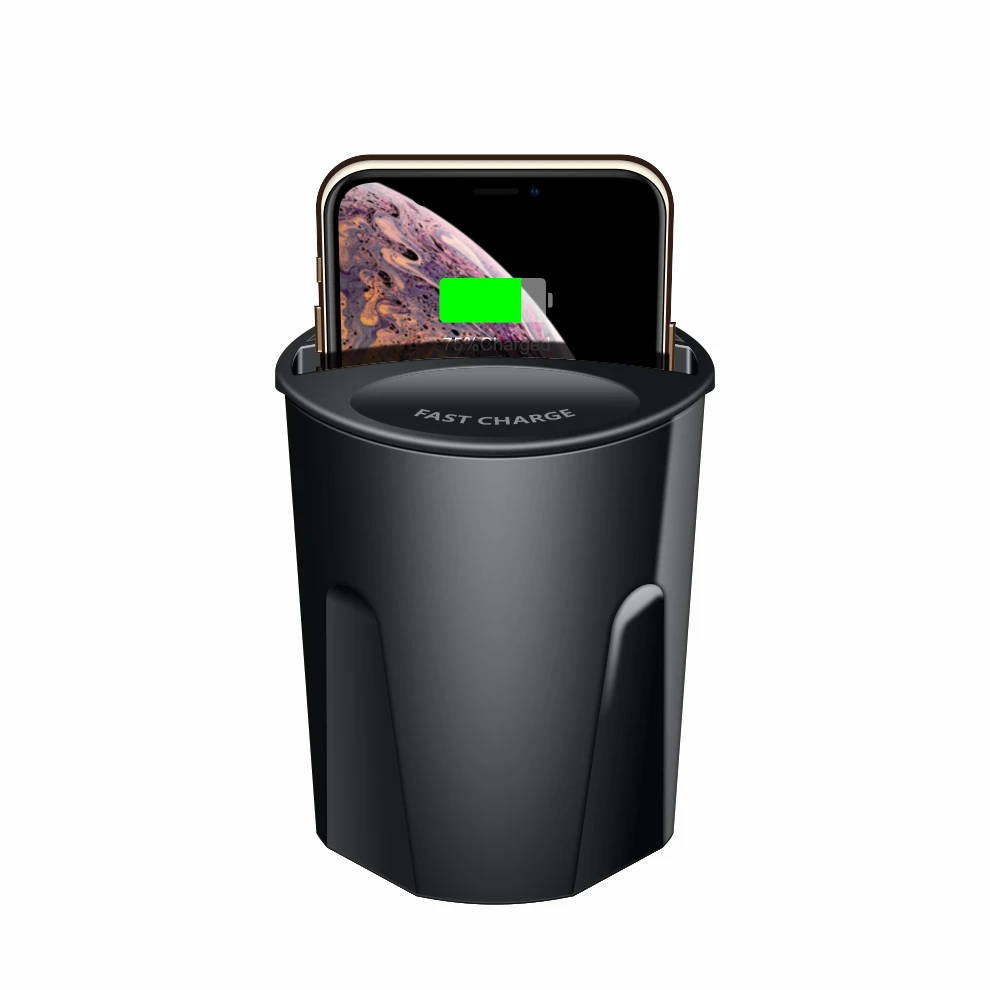 
X9 10W Car Wireless Charger Cup Qi Wireless Chargting Stand Holder For iPhone 12 XS Fast Wireless Chargting 