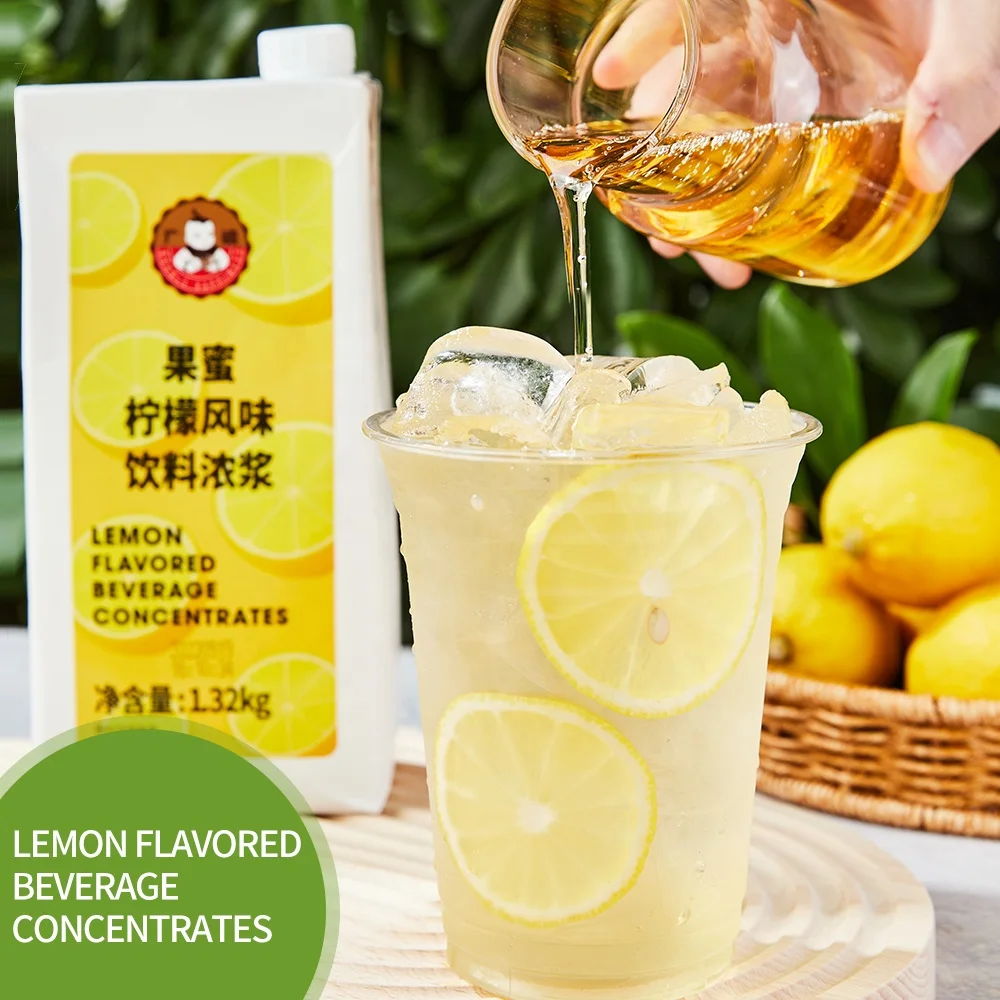 1.32kg Lemon Flavored Beverage Concentrates Lemon Syrup for Lemon Water Drinks