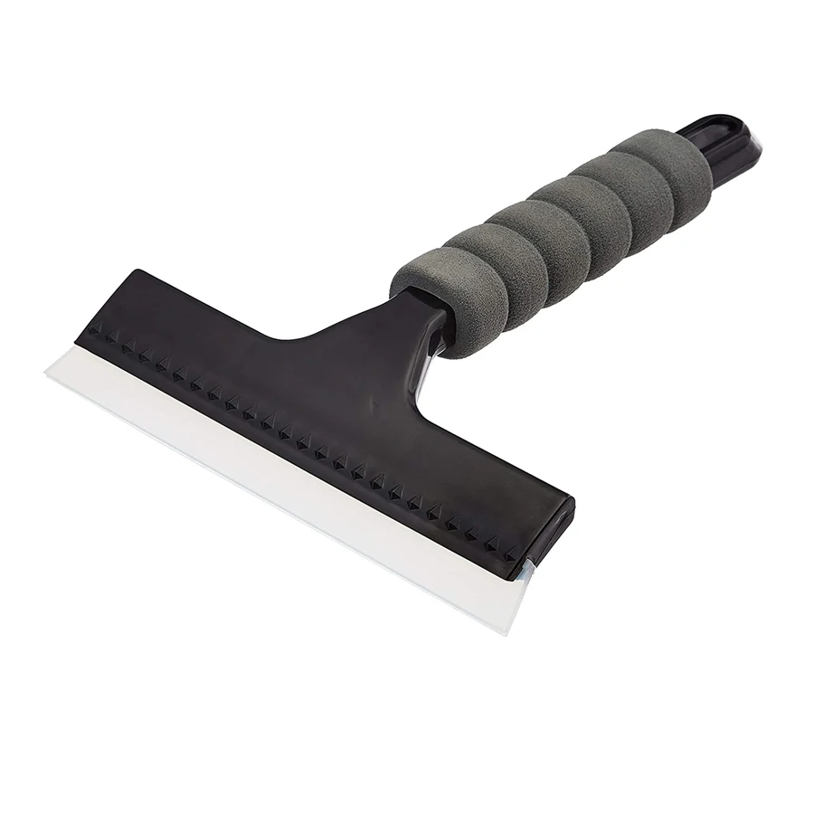 Базовый силиконовый оконный скребок с ручкой для стекла, зеркала, чистки окон автомобиля