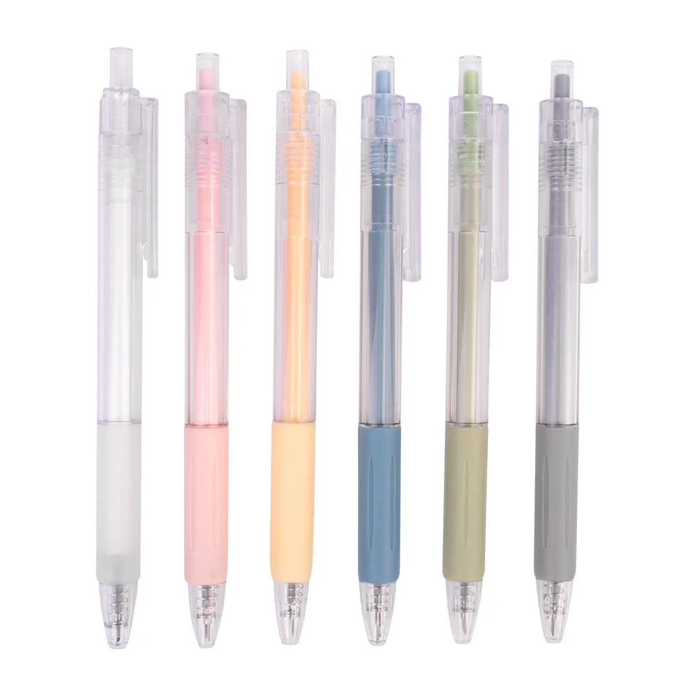 Pushing Type Morandi Knife Pen Simple Girl Heart Pen Knife Hand Ledger DIY Handmade Pen Type Paper Cutting Knife