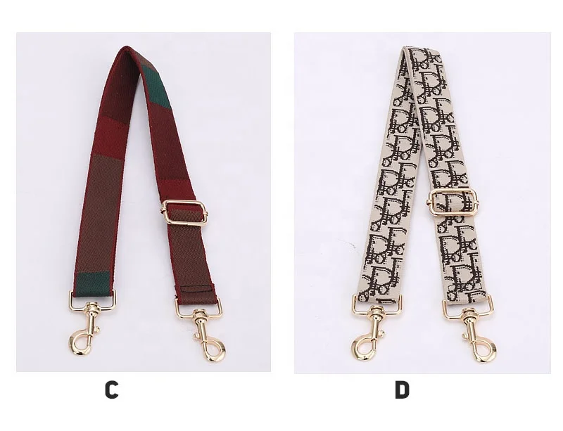 Handbag Accessories Hardwares Pattern Messenger Webbing Shoulder Strap for Bag