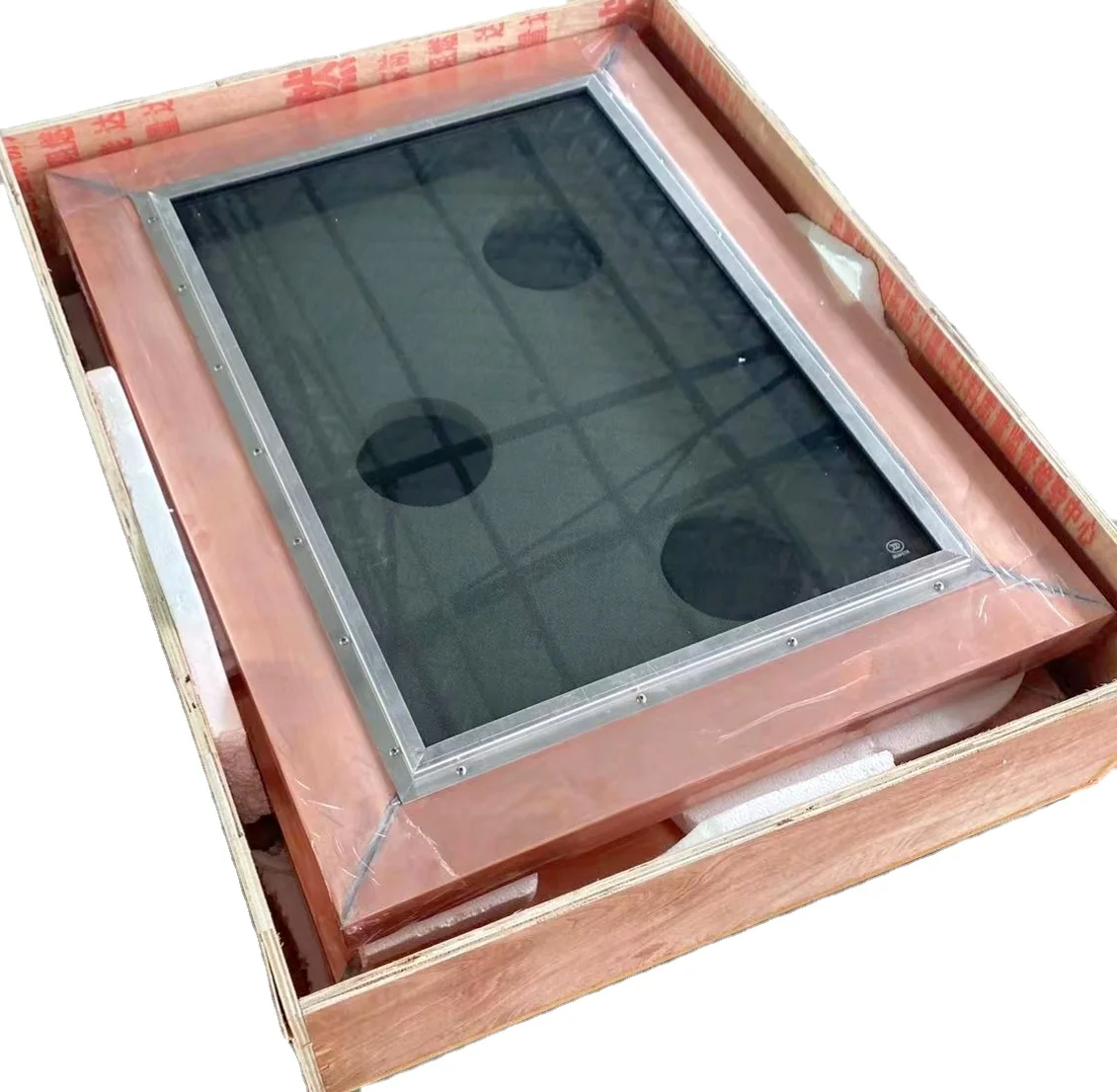 Радиочастотный экранирующий оконный деревянный каркас с медной фольгой сеткой