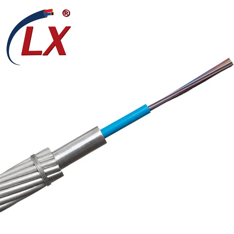 High quality cheap price 24/48 core  single mode Outdoor Overhead Aeirlal OPGW fiber optic cable