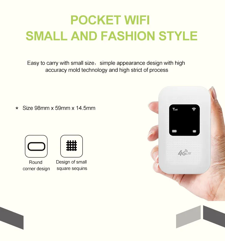 portable wifi router with 2100mAh battery sim card slot wifi hotshot sharing outdoor live streaming pocket routers