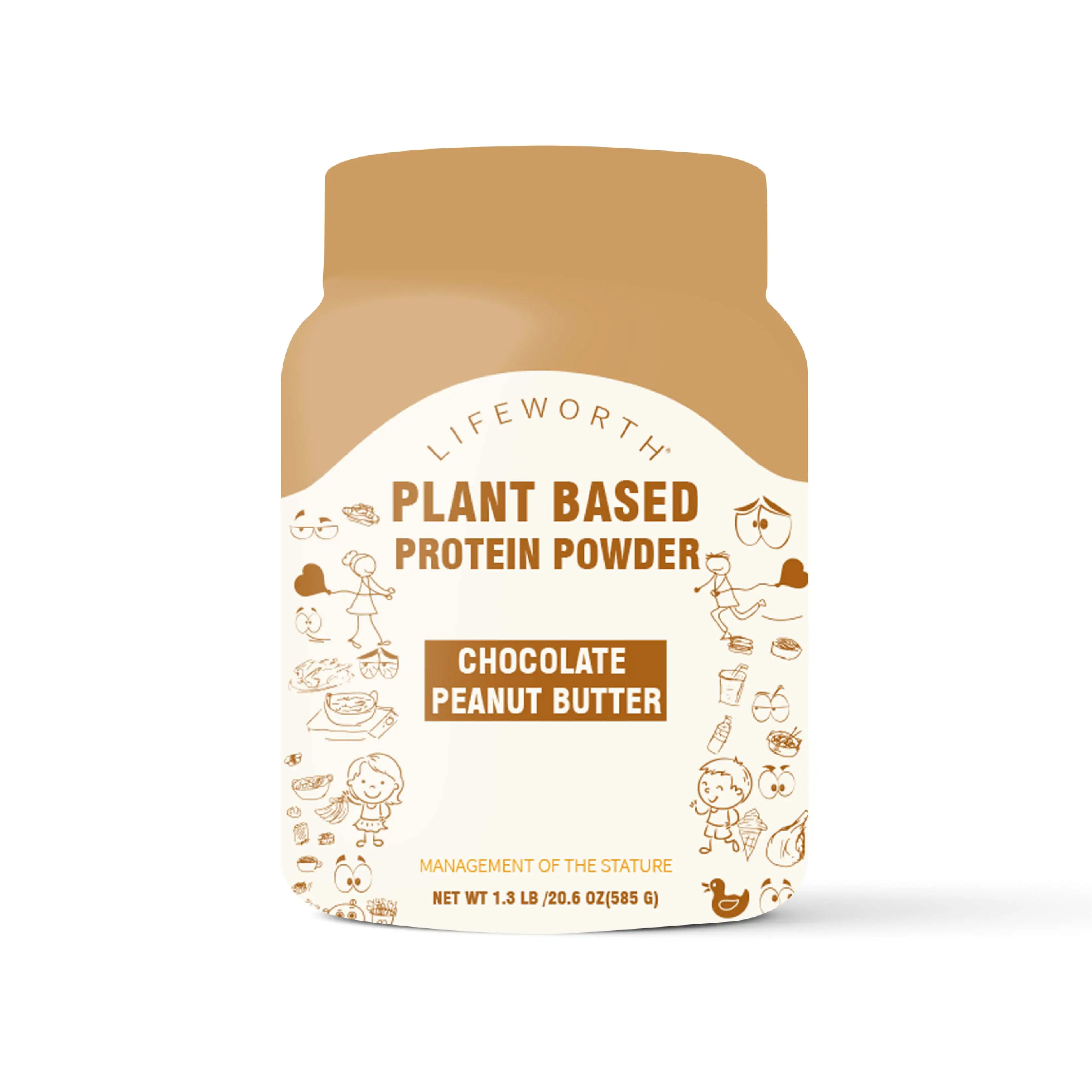 Lifeworth losing weight chocolate peanut butter flavor quinoa seeds pea protein isolate plant based protein  powder