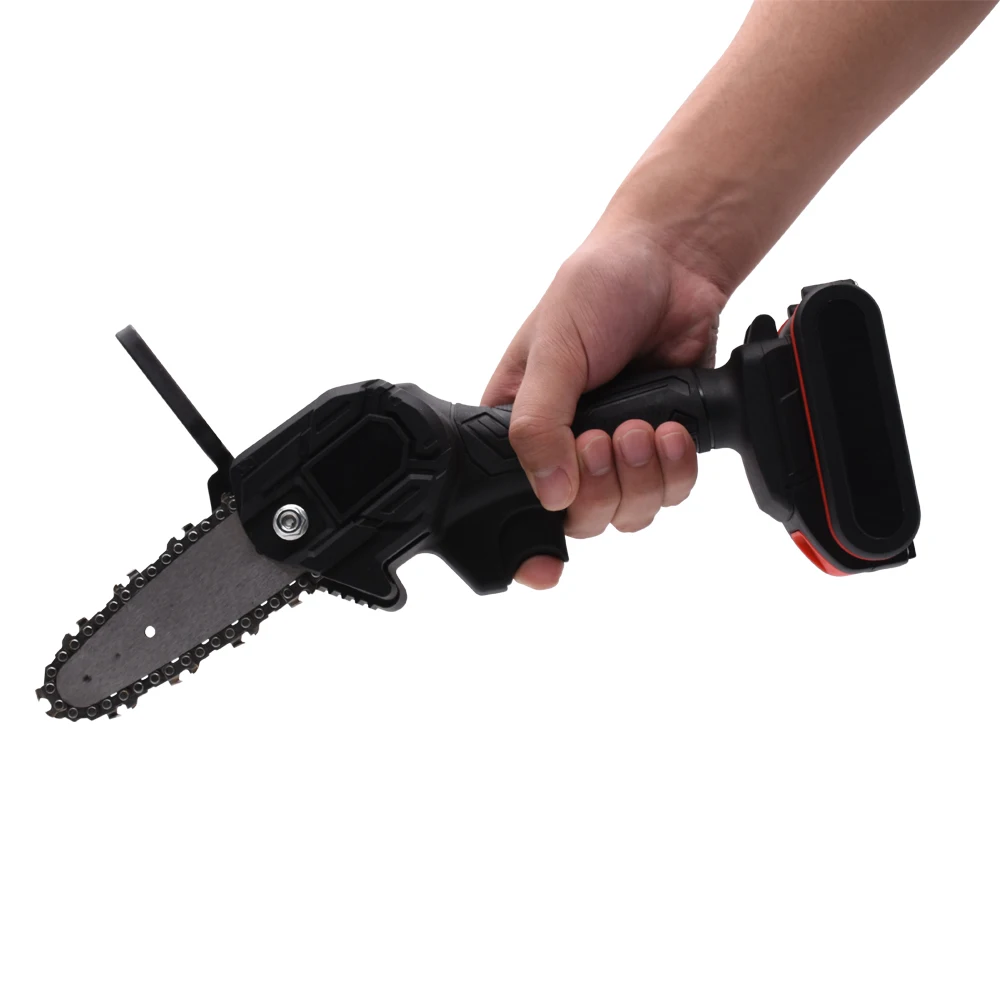 Handheld Portable Electric chain saws for Wood Cutting 6 inch Tree Pruning chainsaw Rechargeable Battery Mini Chainsaw Cordless