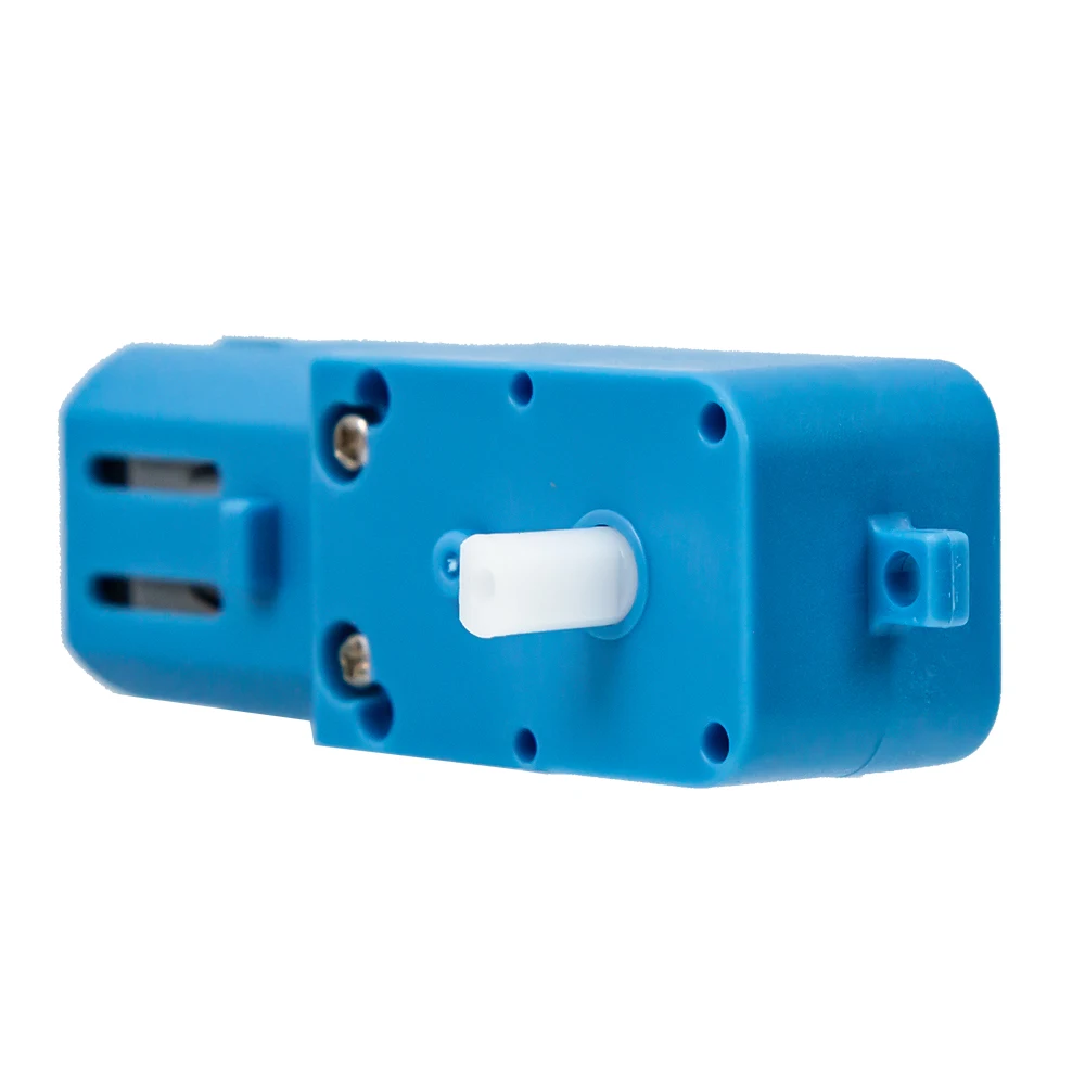 DC 3V-6V 1:48 Gear Motor Dual-shaft Gear Motor Robot Intelligent Vehicle Speed Reducer TT Motor Blue