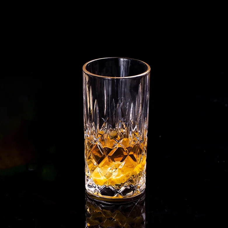 Creative liquor high quality drinking durable water glass cup wine  bottle