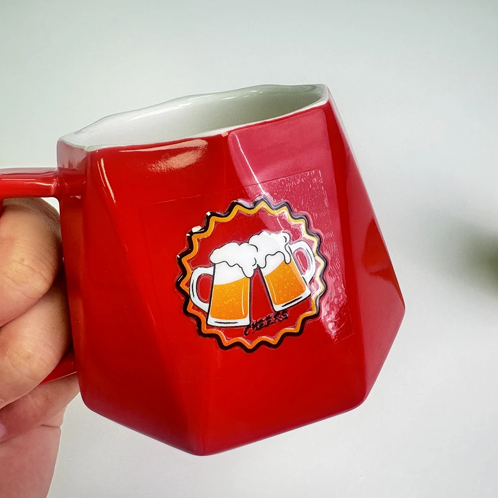 UV Transfer Logo Stickers Customized 3D Text Trademark Metal Labels