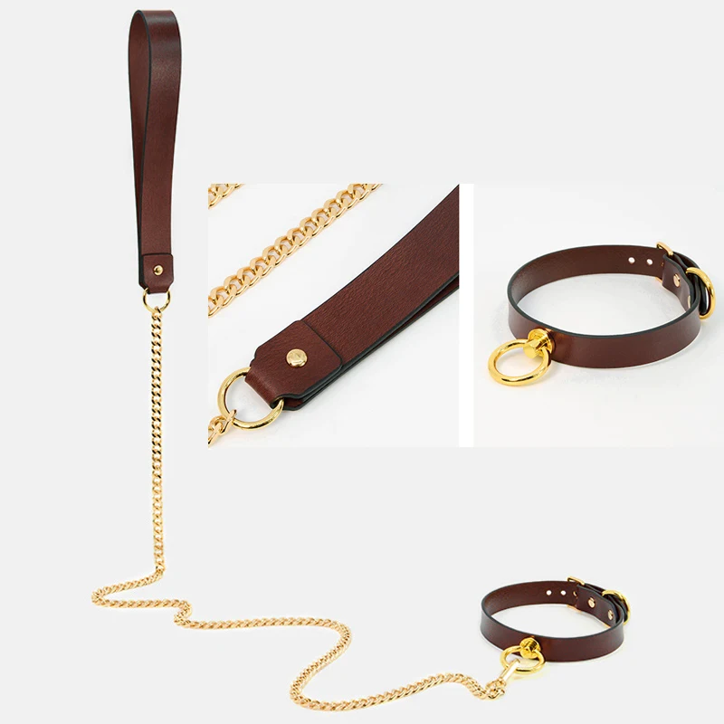 High Quality Leather Sm Bondage Kit with Bag Bundle Handcuffs Footcuffs BDSM Bondage Kit for Women Personalized Bondage Kit