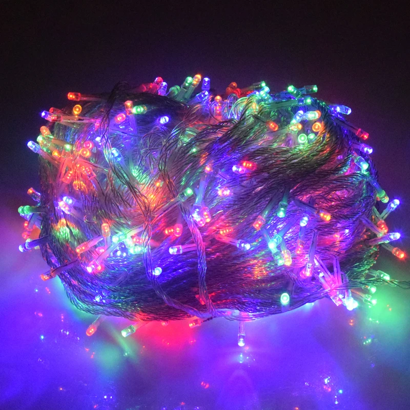 Holiday Outdoor 100 Led String Lights 10m 220v 110v Christmas Xmas Wedding Party Decorations Garland Lighting Christmas Light