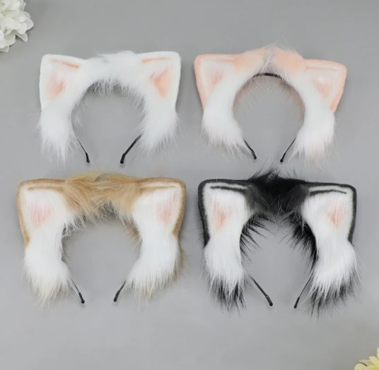 Plush cat ear headwear Comic-Con two Yuan animal ear hair accessories