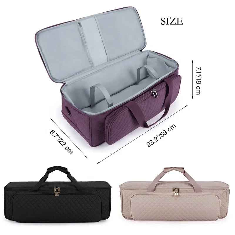Mergeboon Customized double layer  cricut maker 3 explore carrying case bag