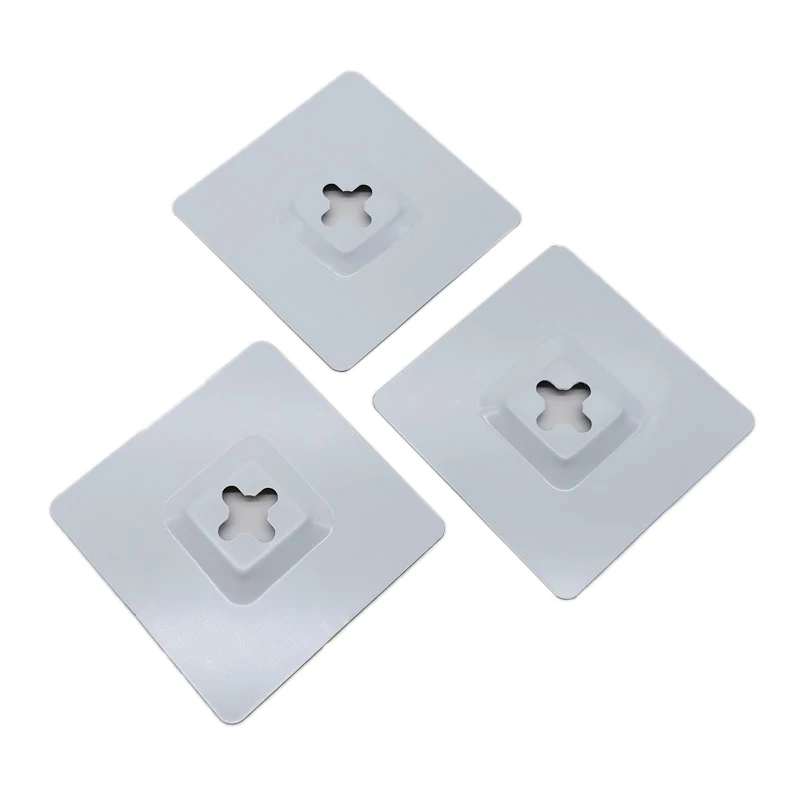 HOT SELL cheap wholesale square gass plate hooks for Mirror frameless glass mirror hardware accessories cross mirror hangers