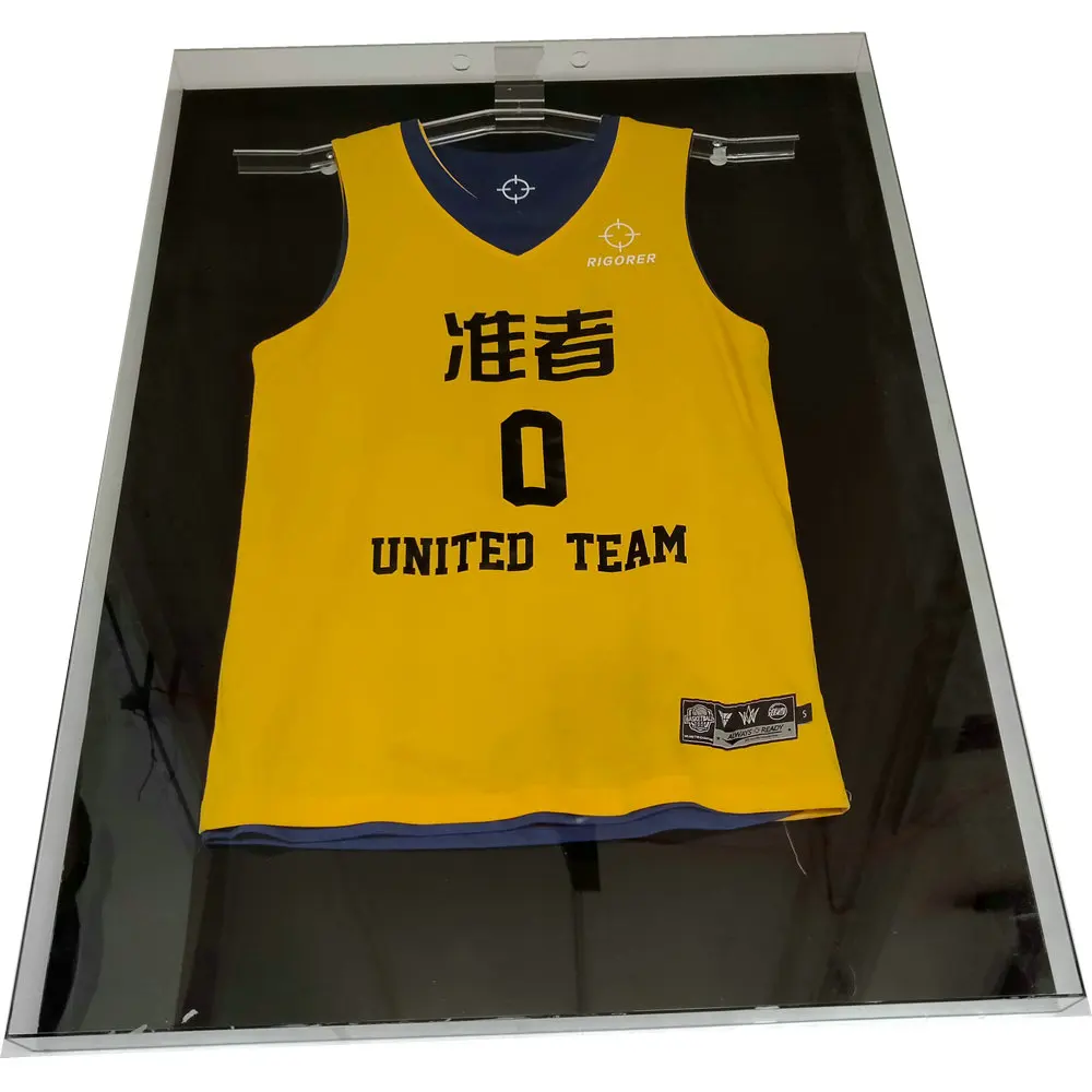 Manufacture acrylic football jersey case customized jersey frame