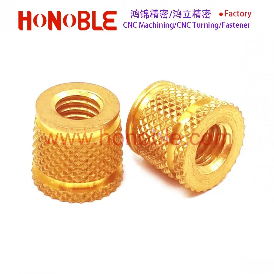 Thread Threaded Inserts and brass nut for 3d printer parts, nut for plastic molding