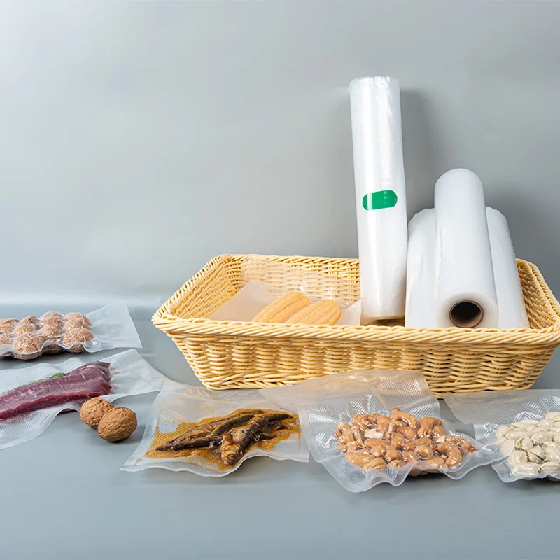 PA/PE Food Grade hot sell embossed vacuum seal bags roll