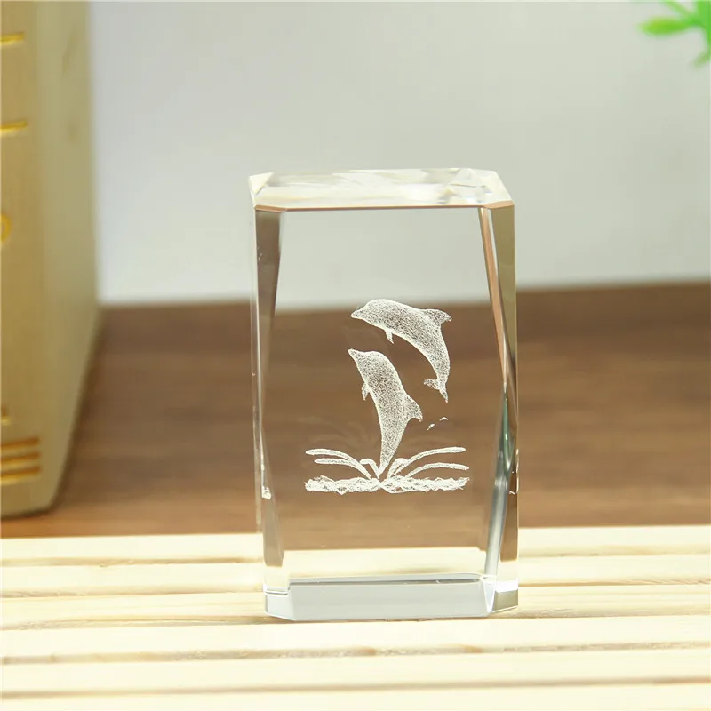 Laser photo avatar decoration ornaments 3d crystal engraving gift Polish the block
