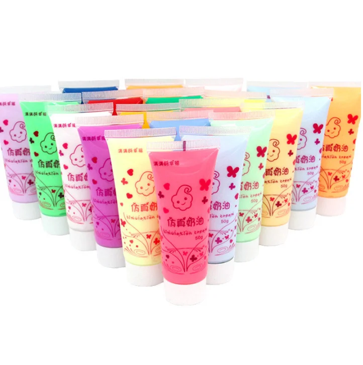 Super Hot Selling 32 Colors Diy Simulation Cream Glue Phone Case Decoration