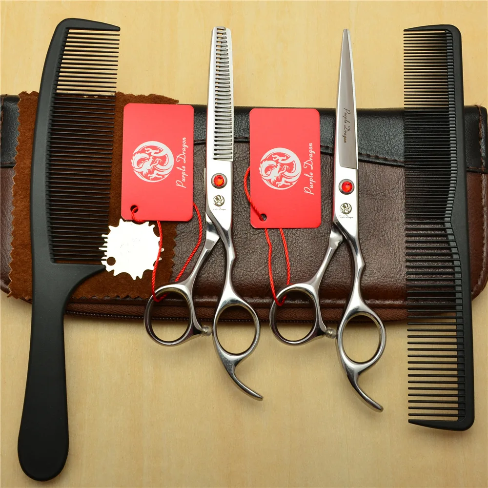 5.5/6.0/6.5/7.0inch 6cr material professional hair scissors hair shears cutting scissor with comb kit