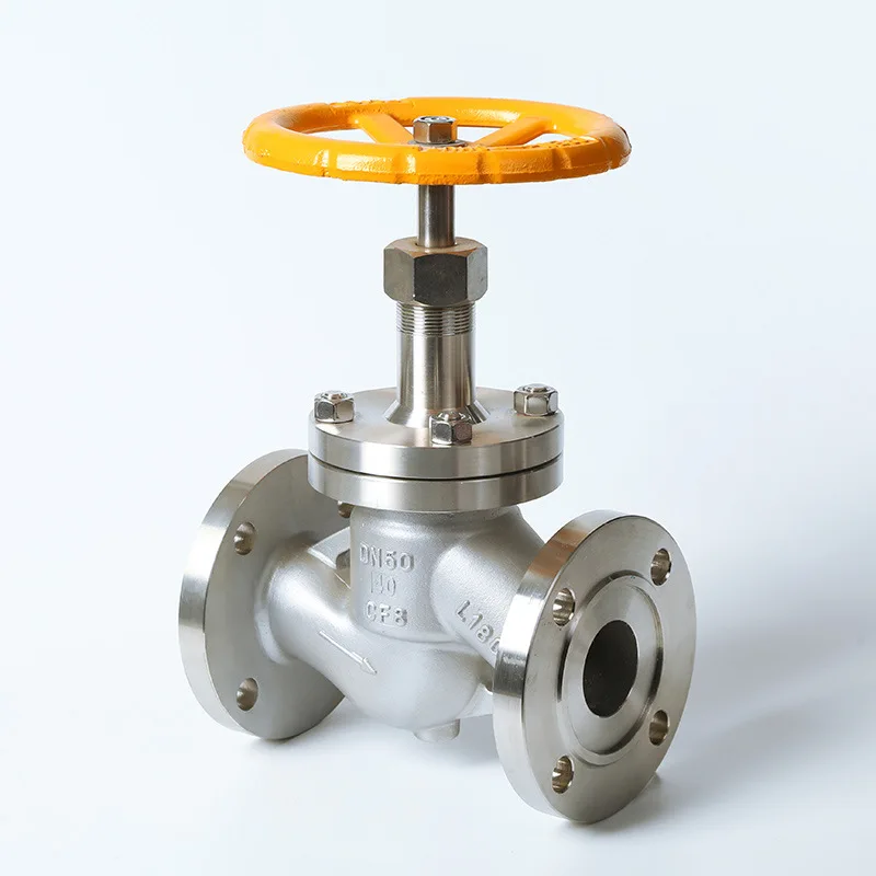 Manual Stainless Steel Globe Valve J41B-16P for Liquid Ammonia and Natural Gas Cast Steel Flange with Stop Structure