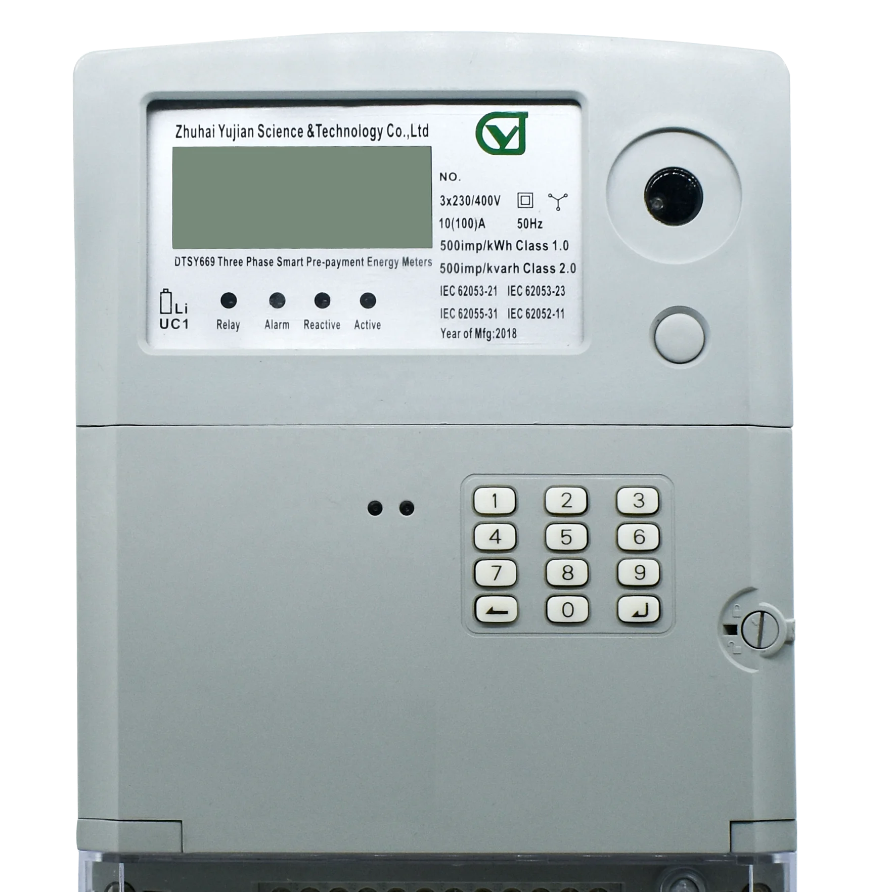 YUJIAN Three Phase Prepayment eEectronic Meter with STS