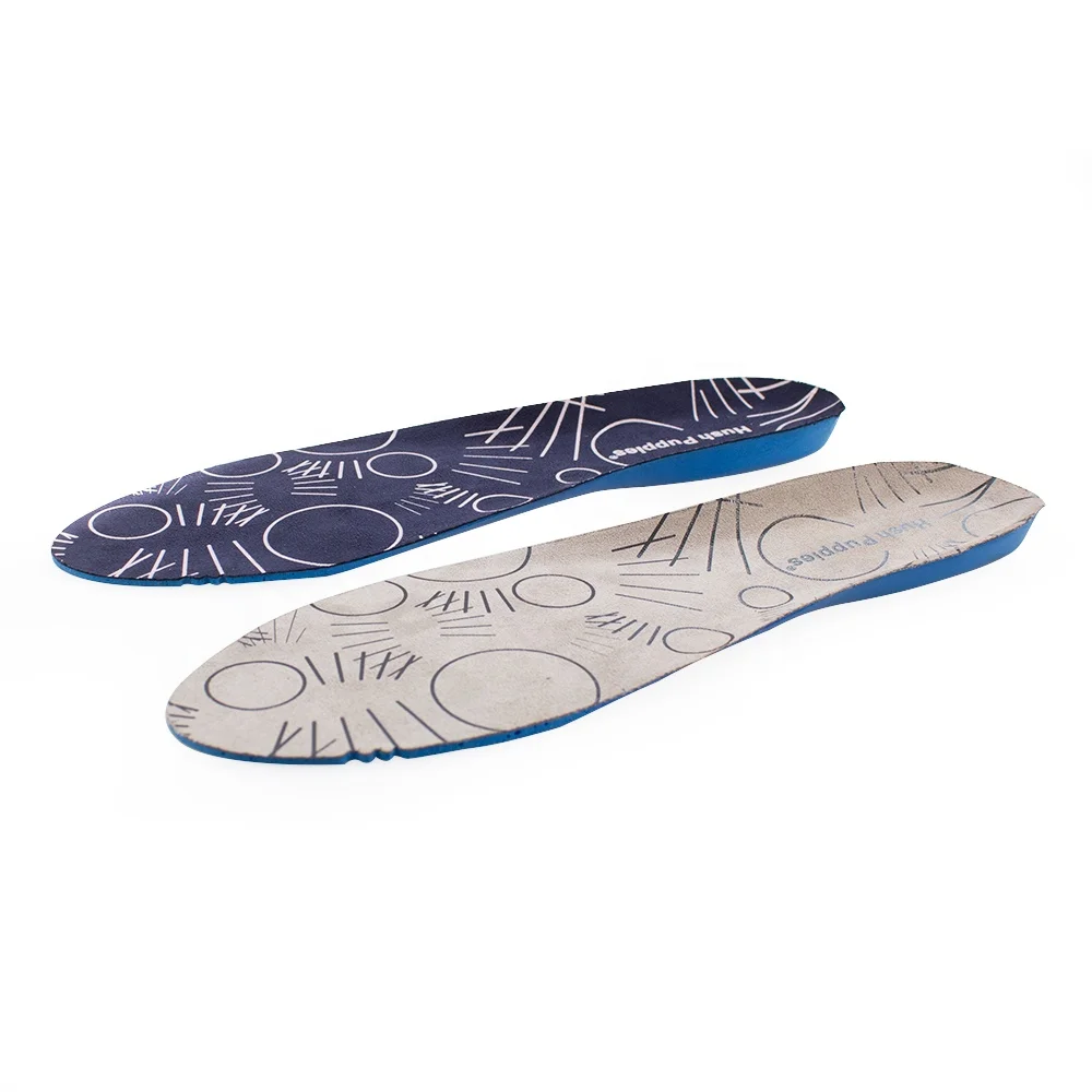 Custom printed logo high resilience shoe insole with mesh fabric