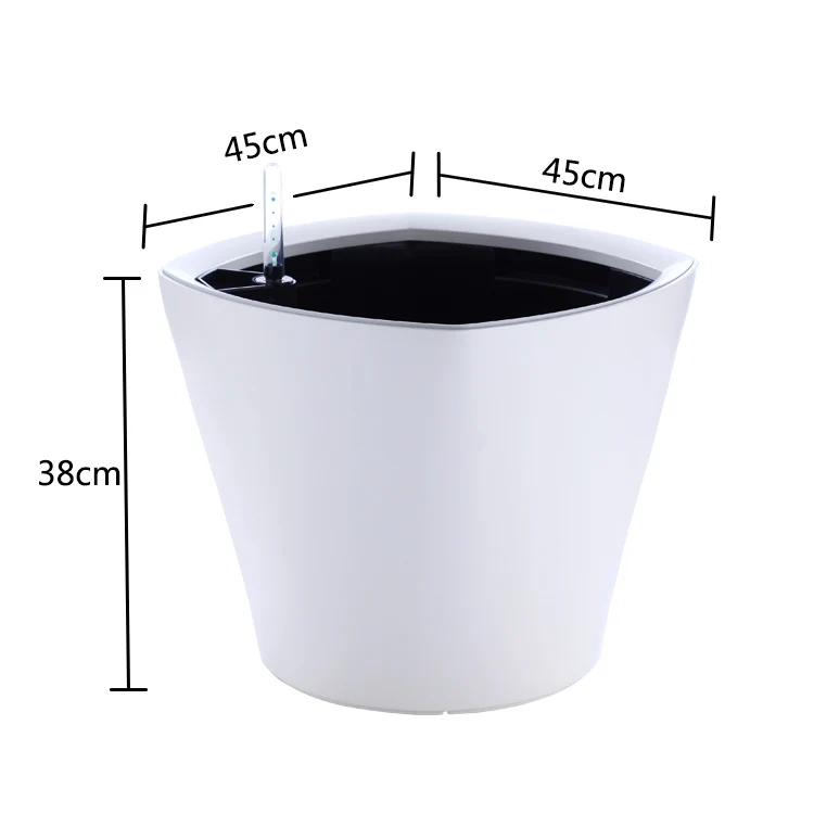 Garden hot sale flower pot sself watering planter