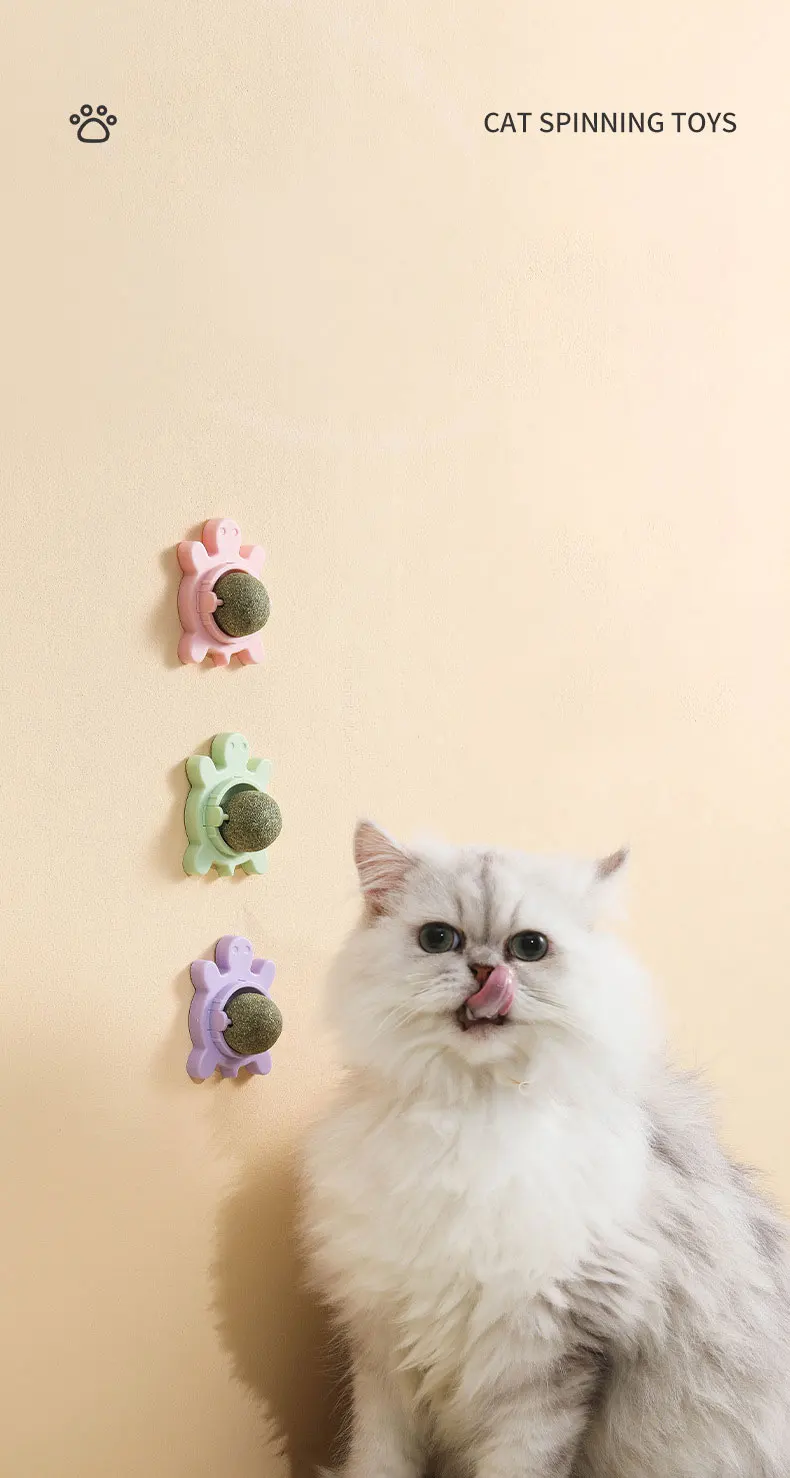 Best-selling pet catnip toy Avocado shape rotary detachable catnip cat interactive chew tooth cleaning toy for cat