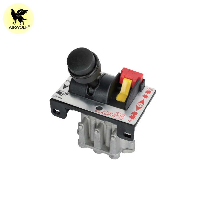 Dump truck controls EU standard PTO raise hold lower 3 position 6 hole with light tipper control valve