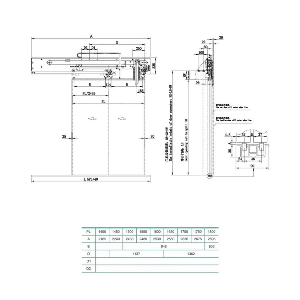 ZOWEE Factory price complete landing door Painted Steel Elevator Doors  Landing Door for Passenger Lift