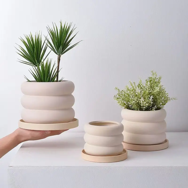 Wholesale Macetas Pots De Fleur Bunga Blumentopf Nordic Succulent Ceramic Flower Pots & Planters For Indoor Plants